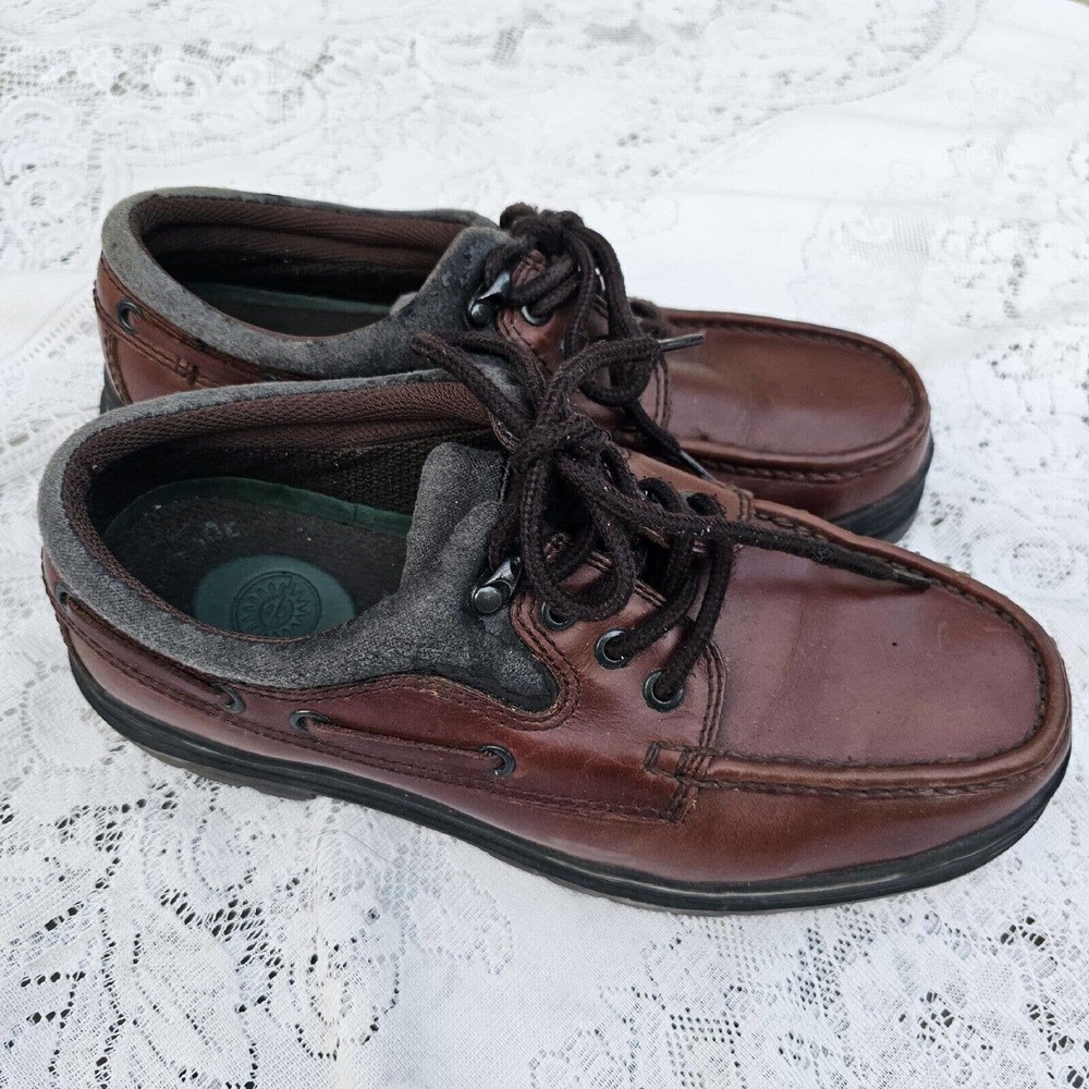 EARTH Shoe Brown Leather Casual Lace-Up Shoes Men's‎ Size 9 W